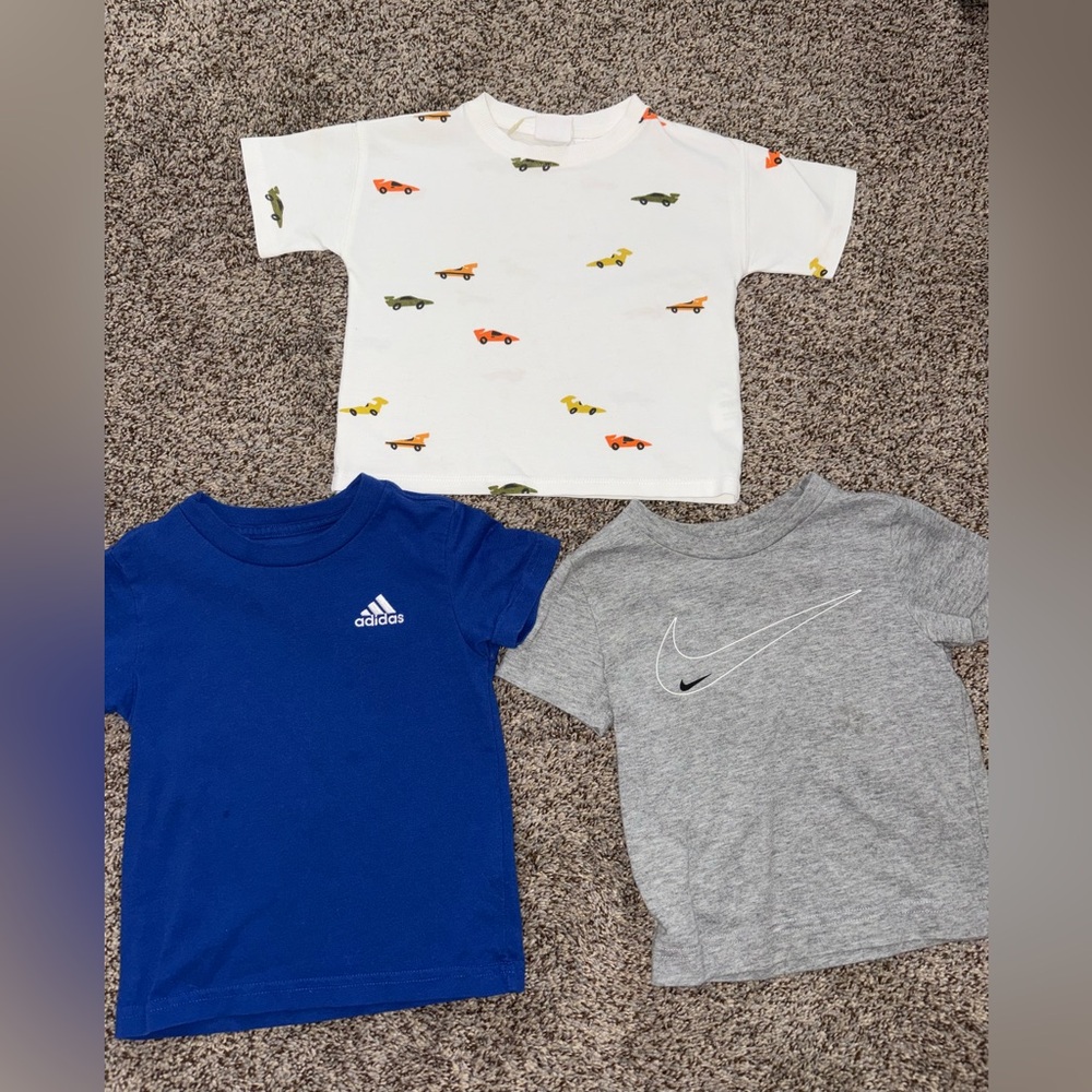 Toddler boy tshirt bundle Zara/Adidas/Nike